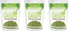 Health First 100 Pure Green Coffee Beans Powder - 200 g (Pack of 3)
