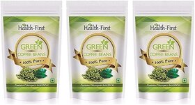 Health First Green Coffee Beans Decaffeinated  Unroasted Arabica Beans For Weight Loss Contains Chlorogenic Acid (600 g
