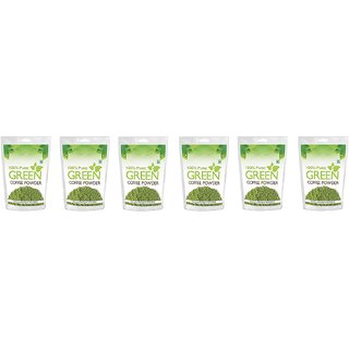 Health First Pure Organic Arabica Green Coffee Beans powder For Weight Management (1200 gram(pack of 6))
