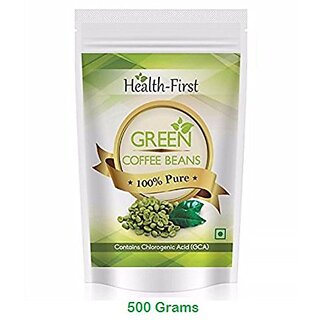 Health First 100 Pure Green Coffee Beans - 500 g