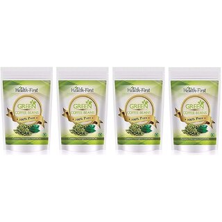 Health First Green Coffee Beans Decaffeinated  Unroasted Arabica Beans For Weight Loss Contains Chlorogenic Acid (800 g