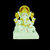 Kartik Lord Ganesha Radium Idol God Ganpati/Ganesh Handicraft Statue Spiritual Puja Vastu Pooja Gift Item (White)