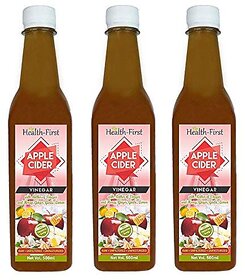 Health first Raw Apple Cider Vinegar - 500 ml - with strand of mother - Unfiltered and unpasturised,high quality cider a