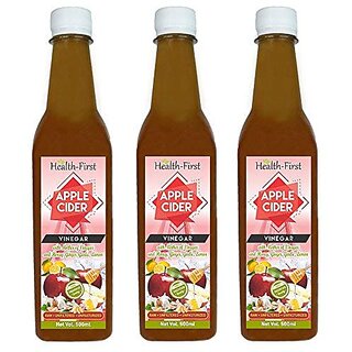 Health first Raw Apple Cider Vinegar - 500 ml - with strand of mother - Unfiltered and unpasturised,high quality cider a