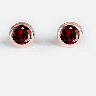 ceylonmine gomed stone earrings natural & original gemstone hessonite stud earring for women & girls