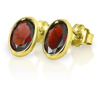 Ceylonmine hessonite stone earring original & natural gemstone stud earrings for women & girls