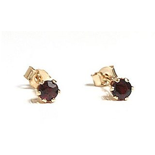 hessonite earring natural & original gemstone stud earrings gomed stone by Girls & women