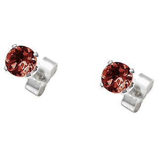 gomad earring natural & original gemstone stud earring hessonite stone for women & girl by Ceylonmine