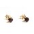 hessonite earring natural & original gemstone stud earrings gomed stone by Girls & women