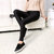 WOMEN'S LEGGINGS LYCRA NAYLON SILK LEGGINGS (BLACK FREE SIZE)