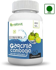 Be Natural Garcinia Cambogia Extract Fat Burner 70 Hca 800 Mg 60 Capsules
