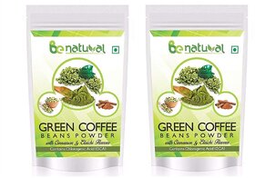 Be Natural Organic Green Coffee Beans Flavoured Powder For Weight Management - 200 Gram (Pack Of 2)