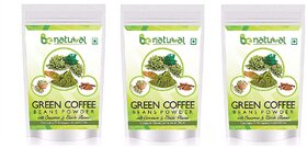 Be Natural Organic Green Coffee Beans Flavoured Powder For Weight Management - 300 Gram (Pack Of 3)