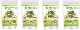 Be Natural Organic Green Coffee Beans Flavoured Powder For Weight Management - 400 Gram (Pack Of 4)