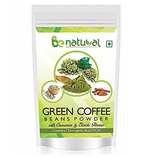 Be Natural Organic Green Coffee Beans Flavoured Powder For Weight Management - 100 Gram