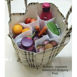 Waterproof Vegetable Shopping Bag With Pockets