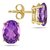 Semi- Preciious Stone Amethyst Stone Stud Earrings Original & Good Quality Stone Amethyst Stud Earring For women