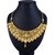 Sukkhi Women Alloy Gold Plated Kundan Choker Necklace Set (Size-16)