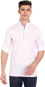 Vida Loca White Color Cotton Designer Shirt For Men