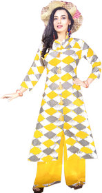 A Line Kurti With Palazzo
