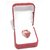 Red Coral Adjustable ring in Copper