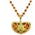 Men Style Religious Jewellery Lord Ganesh Ekmukhi Rudraksha Gold Brass Wood Locket Mala.