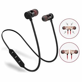 Sports Magnet bluetooth Headphone Wireless Bluetooth Headphone  Wireless Headphone  Bluetooth Stereo Headphone  Bluetooth Headphone  Gym Headphone Sports Headphone  Travelling HeadphonesBluetooth Headset with mic