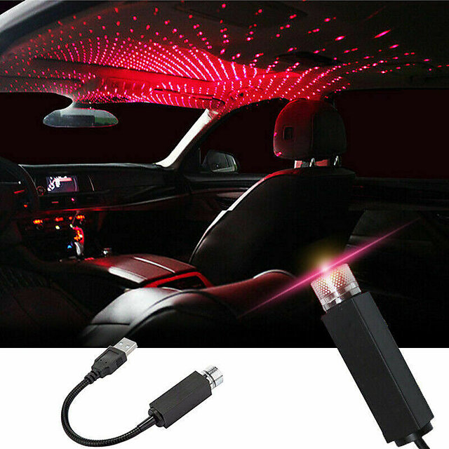 Buy Car USB Ambient Star Light, Romantic Auto Roof Star Projector ...