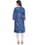 Rocca Women Printed Denim Straight Fit Kurti  (Blue)