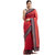 Saadhvi Red Bhagalpuri Silk Lace Work Saree with Blouse