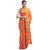 Saadhvi Orange Paper Silk Embroidered Saree with Blouse