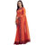 Saadhvi Orange Bhagalpuri Silk Lace Work Saree with Blouse