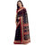 Saadhvi Black Art Silk Polka Dot Saree with Blouse