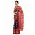 Saadhvi Red and Black Art Silk Bandhani Saree with Blouse