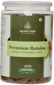 Nature's Park Premium Raisins - Seedless Dried Kishmish without Seeds, Dry Grapes Dry Fruits, 500 g.
