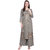 Rocca Women Printed Rayon Kurta and Palazzo Set (Grey)