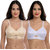 Body Best Atractive Multi Color Back Closed Non Padded Regular Fiting Strap Adjestable Bra Combo Of 2 Pcs