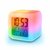 Smart Digital Alarm Clock with Automatic 7 Colour Changing LED with Date, Time, Temperature (Multicolour)