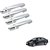 Auto Addict Chrome Handles Door Latch Cover Set of 4 Pcs for Hyundai Verna Fluidic