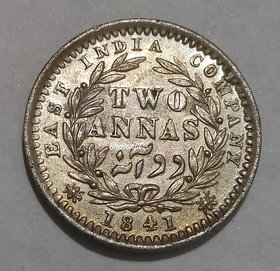 EAST INDIA  COMAPANY  TWO ANNAS 1841.