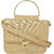 RISH Textured Small Size Party Sling Bag for Women - Gold