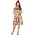 Saadhvi Multi Crepe Striped Western Wear Dress
