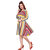 Saadhvi Multi Crepe Striped Western Wear Dress
