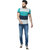 Odoky Color Blocked Men's Cotton Tshirt