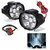 Shopping Store Set Of 2 6 LED 10W Fog Lights For Two Wheeler with On/Off Switch.
