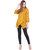 Rocca Solid Women Rayon Tunic (Yellow)