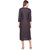 Rocca Women Rayon Foil Printed Straight Fit Calf Long Kurta (Grey)