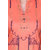 Rocca Women Rayon Printed Straight Fit Calf Long Kurta (Orange)