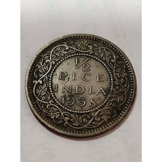 1/2 pice india 1938 george king emperor.