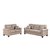 Hozzby 3+2 sofa set in beige